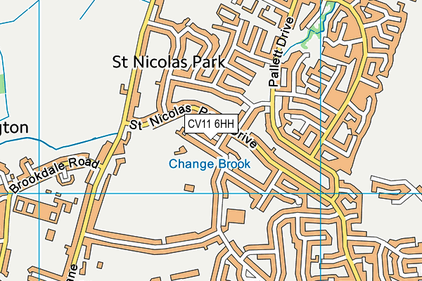 CV11 6HH map - OS VectorMap District (Ordnance Survey)