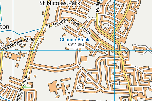 St Nicolas C Of E Academy map (CV11 6HJ) - OS VectorMap District (Ordnance Survey)
