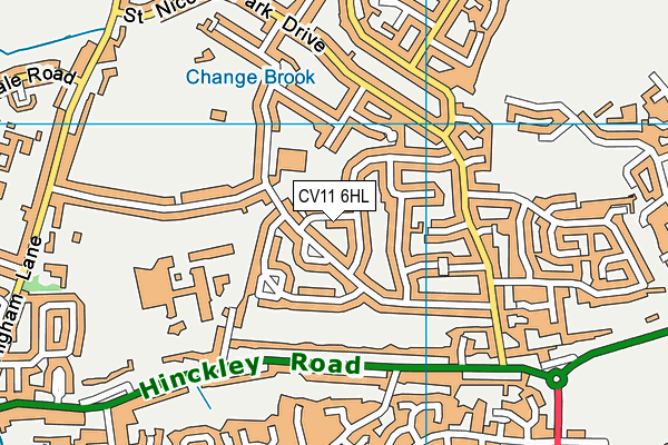 CV11 6HL map - OS VectorMap District (Ordnance Survey)