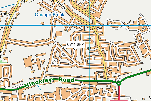 CV11 6HP map - OS VectorMap District (Ordnance Survey)