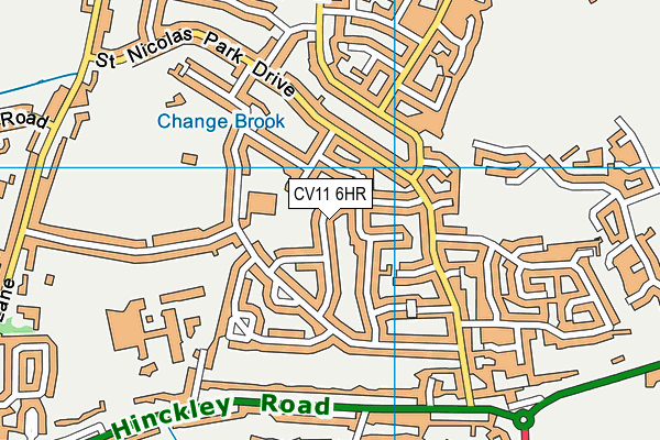 CV11 6HR map - OS VectorMap District (Ordnance Survey)