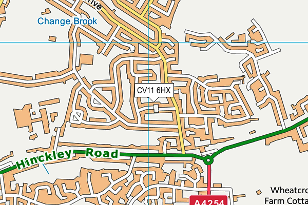 CV11 6HX map - OS VectorMap District (Ordnance Survey)