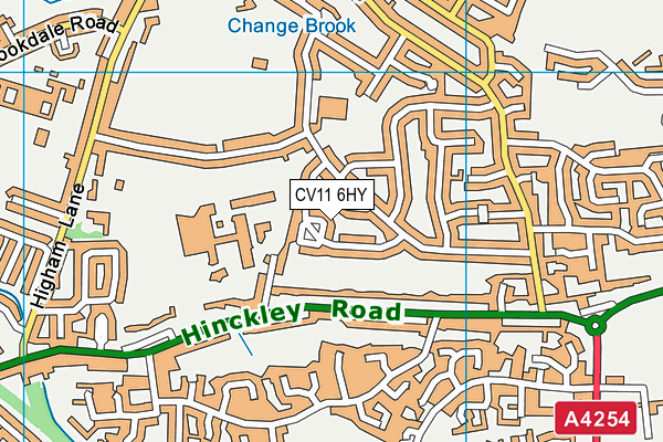 CV11 6HY map - OS VectorMap District (Ordnance Survey)