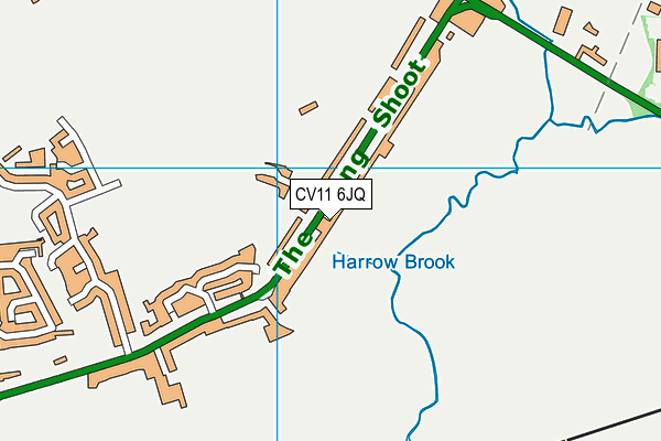 CV11 6JQ map - OS VectorMap District (Ordnance Survey)