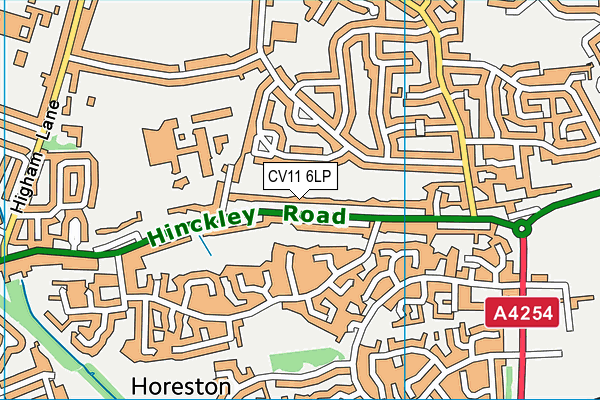 CV11 6LP map - OS VectorMap District (Ordnance Survey)