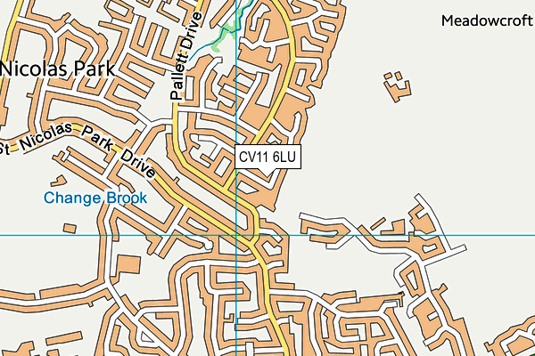 CV11 6LU map - OS VectorMap District (Ordnance Survey)