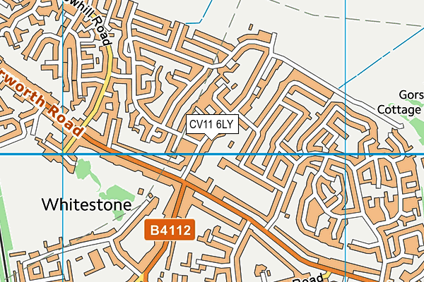 CV11 6LY map - OS VectorMap District (Ordnance Survey)