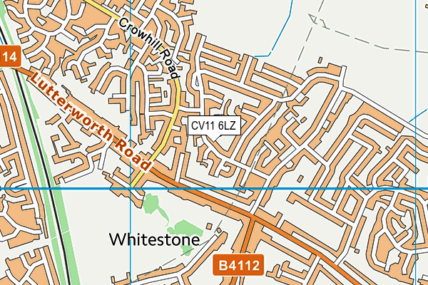 CV11 6LZ map - OS VectorMap District (Ordnance Survey)