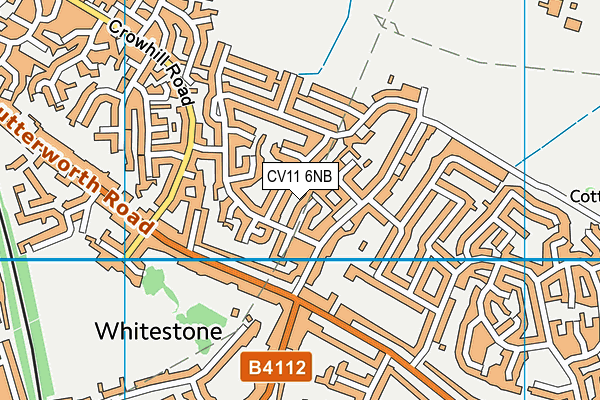 CV11 6NB map - OS VectorMap District (Ordnance Survey)