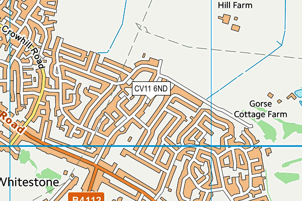 CV11 6ND map - OS VectorMap District (Ordnance Survey)