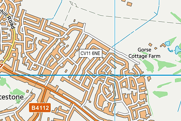 CV11 6NE map - OS VectorMap District (Ordnance Survey)