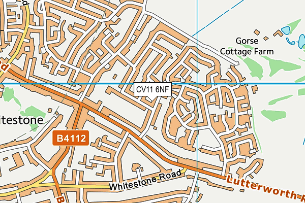 CV11 6NF map - OS VectorMap District (Ordnance Survey)