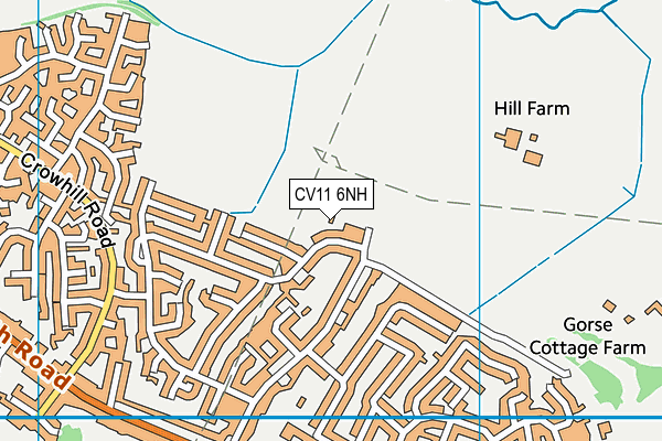 CV11 6NH map - OS VectorMap District (Ordnance Survey)