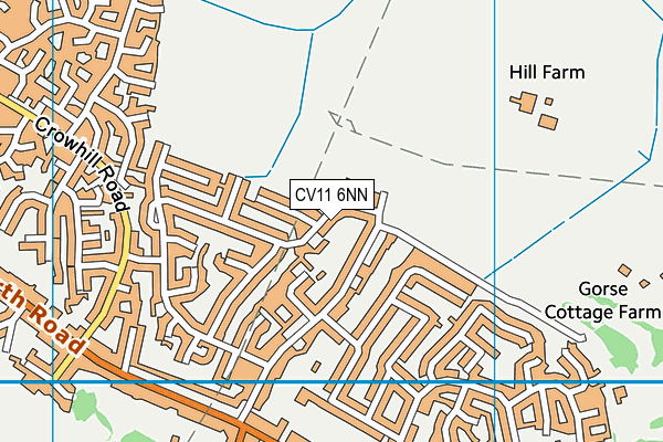 CV11 6NN map - OS VectorMap District (Ordnance Survey)