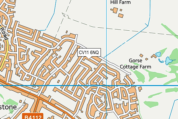 CV11 6NQ map - OS VectorMap District (Ordnance Survey)