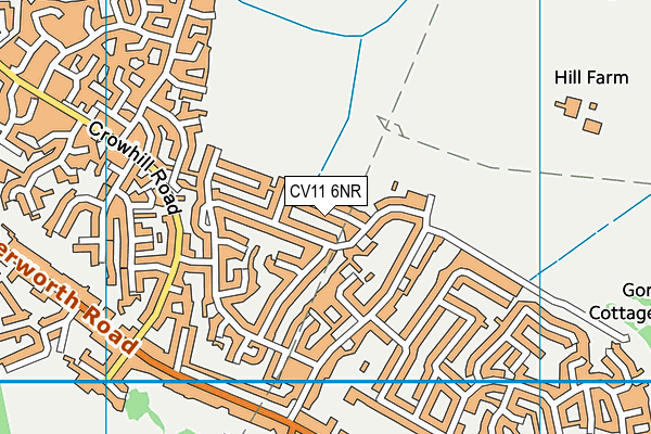 CV11 6NR map - OS VectorMap District (Ordnance Survey)