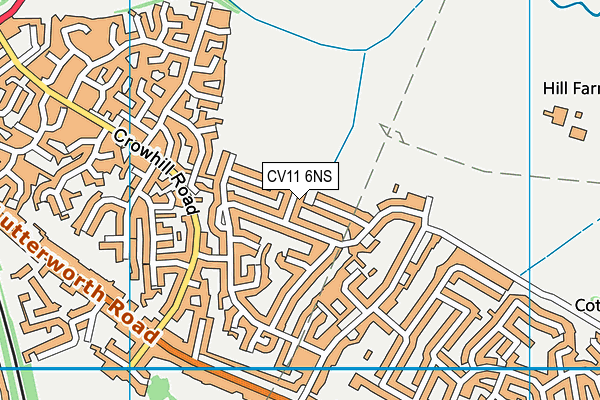 CV11 6NS map - OS VectorMap District (Ordnance Survey)