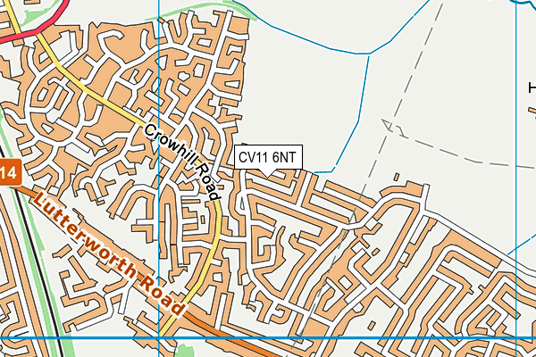 CV11 6NT map - OS VectorMap District (Ordnance Survey)