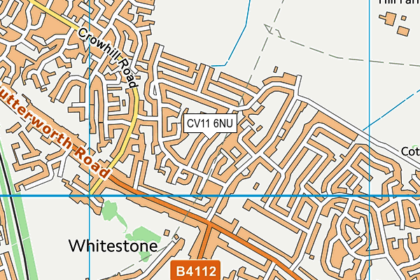 CV11 6NU map - OS VectorMap District (Ordnance Survey)