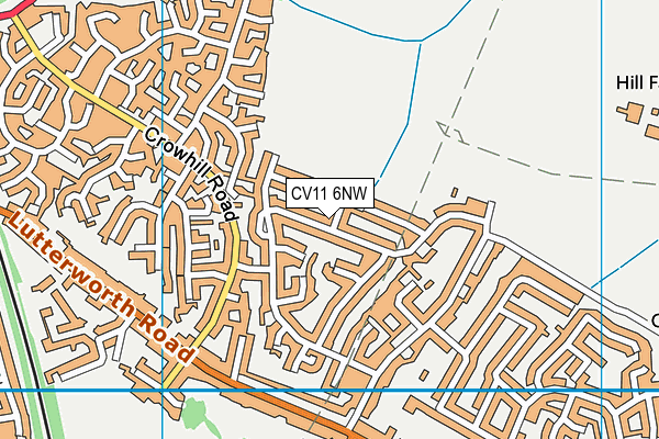 CV11 6NW map - OS VectorMap District (Ordnance Survey)