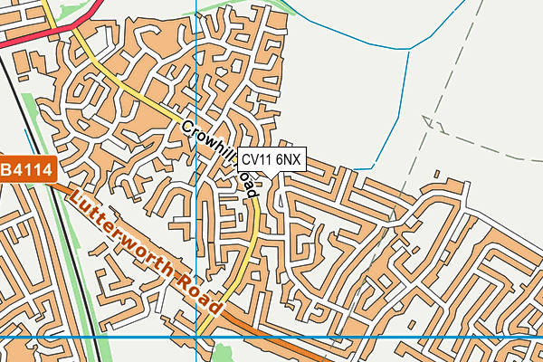 CV11 6NX map - OS VectorMap District (Ordnance Survey)