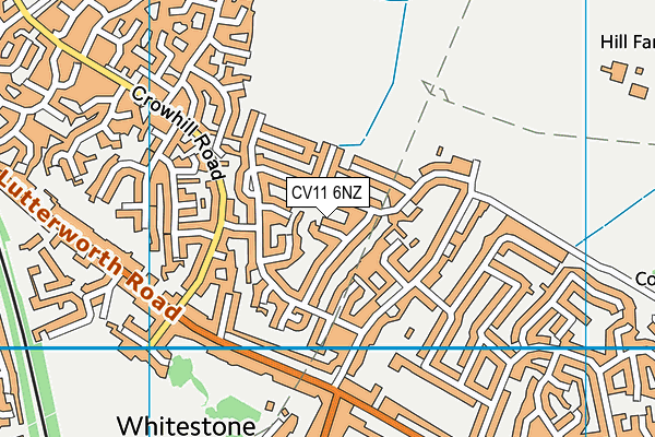 CV11 6NZ map - OS VectorMap District (Ordnance Survey)