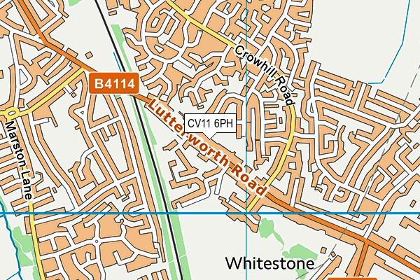 CV11 6PH map - OS VectorMap District (Ordnance Survey)