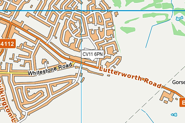 CV11 6PN map - OS VectorMap District (Ordnance Survey)