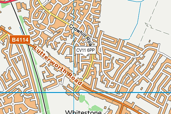 CV11 6PP map - OS VectorMap District (Ordnance Survey)