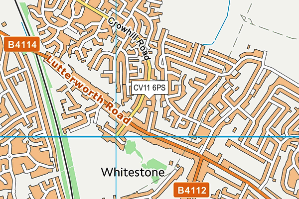CV11 6PS map - OS VectorMap District (Ordnance Survey)