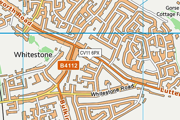 CV11 6PX map - OS VectorMap District (Ordnance Survey)