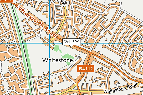 CV11 6PY map - OS VectorMap District (Ordnance Survey)