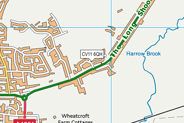 CV11 6QH map - OS VectorMap District (Ordnance Survey)