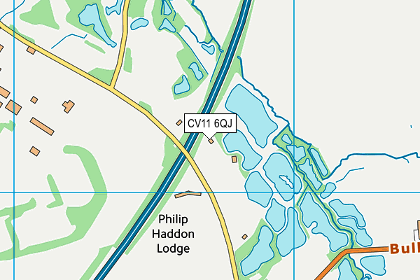 Bramcote Driving Range map (CV11 6QJ) - OS VectorMap District (Ordnance Survey)