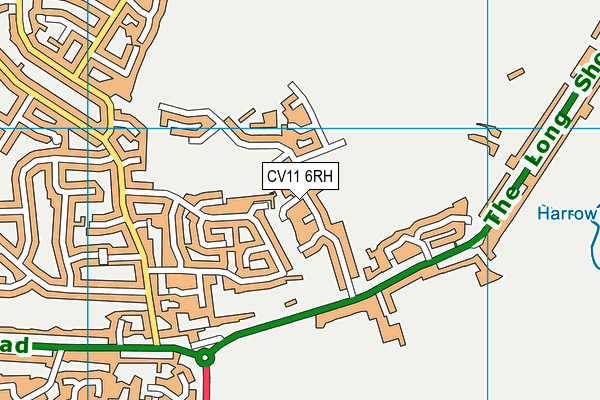 CV11 6RH map - OS VectorMap District (Ordnance Survey)