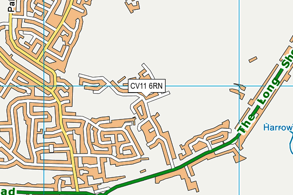 CV11 6RN map - OS VectorMap District (Ordnance Survey)