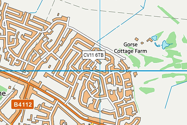 CV11 6TB map - OS VectorMap District (Ordnance Survey)