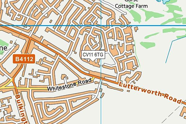 CV11 6TG map - OS VectorMap District (Ordnance Survey)