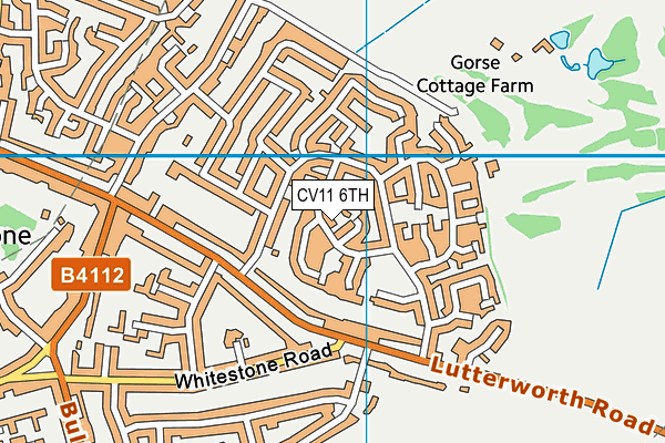 CV11 6TH map - OS VectorMap District (Ordnance Survey)
