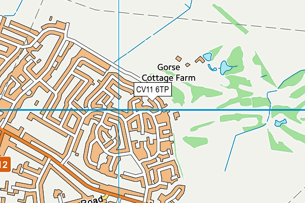 CV11 6TP map - OS VectorMap District (Ordnance Survey)