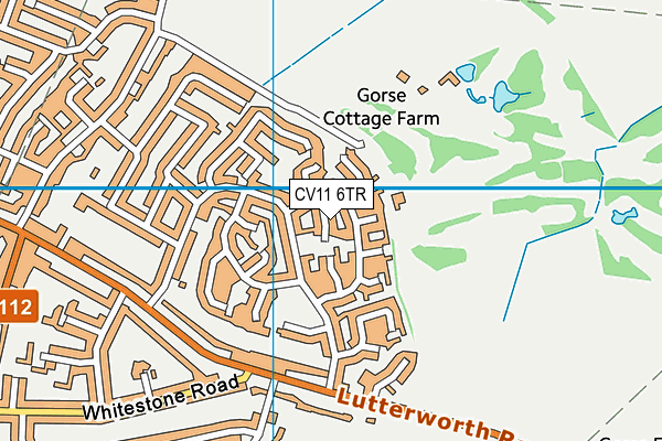 CV11 6TR map - OS VectorMap District (Ordnance Survey)