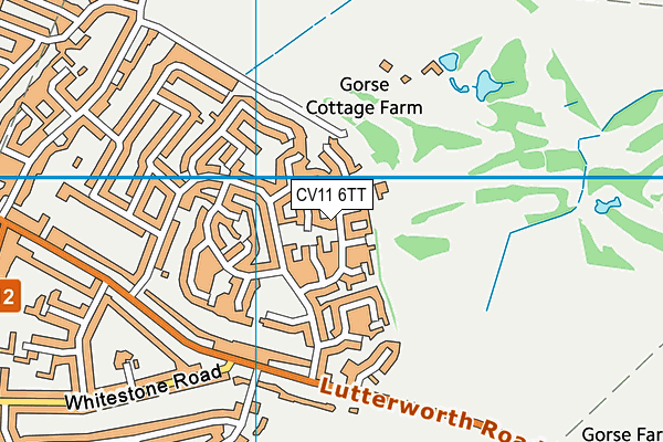 CV11 6TT map - OS VectorMap District (Ordnance Survey)