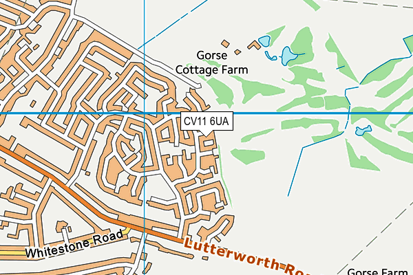 CV11 6UA map - OS VectorMap District (Ordnance Survey)