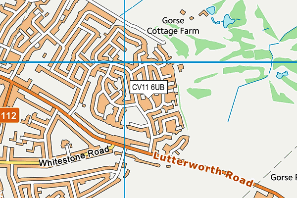 CV11 6UB map - OS VectorMap District (Ordnance Survey)