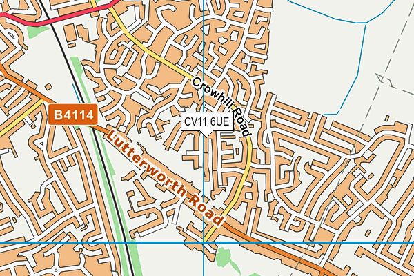 CV11 6UE map - OS VectorMap District (Ordnance Survey)