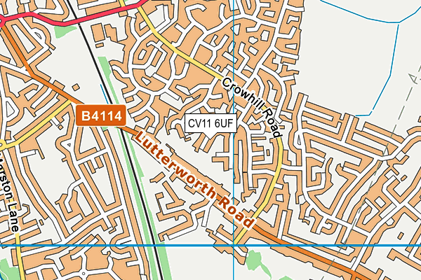 CV11 6UF map - OS VectorMap District (Ordnance Survey)