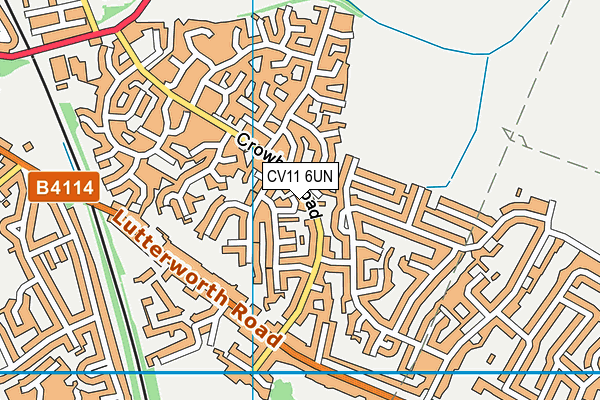 CV11 6UN map - OS VectorMap District (Ordnance Survey)