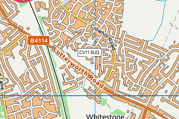 CV11 6UQ map - OS VectorMap District (Ordnance Survey)