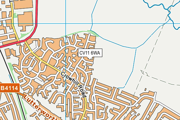 CV11 6WA map - OS VectorMap District (Ordnance Survey)