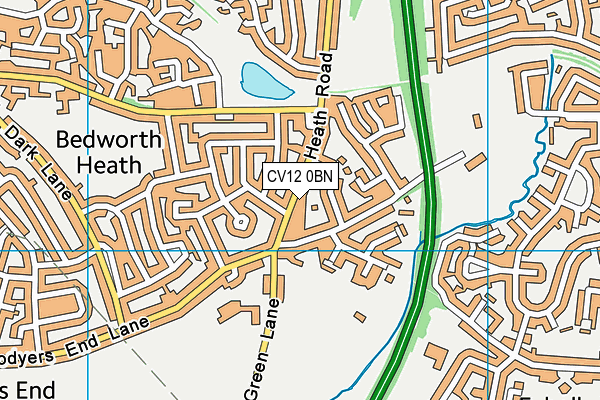 Map of AUTOWAY OF BEDWORTH LIMITED at district scale